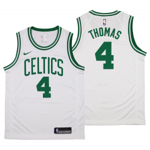 NBA Celtics 4 Isaiah Thomas White Nike Men Jersey