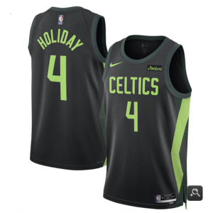 NBA Celtics 4 Jrue Holiday Black 2024-25 City Edition Nike Men Jersey