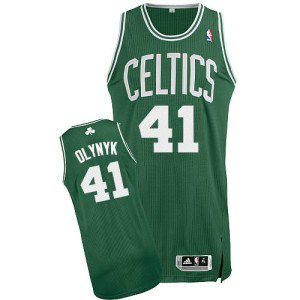 NBA Celtics 41 Kelly Olynyk Green (White Number) Revolution 30 Men Jersey