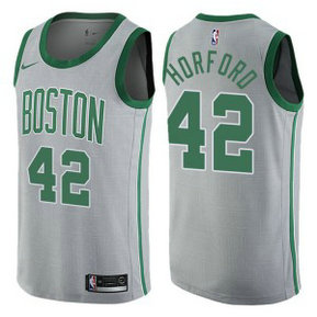 NBA Celtics 42 Al Horford Gray City Edition Nike Men Jersey
