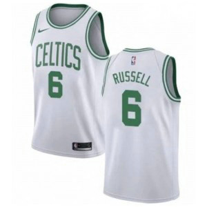 NBA Celtics 6 Bill Russell White Nike Men Jersey 1