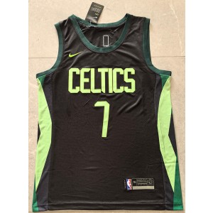 NBA Celtics 7 Jaylen Brown Black 2024 City Nike Men Jersey