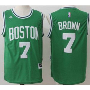 NBA Celtics 7 Jaylen Brown Green Adidas Men Jersey