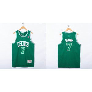 NBA Celtics 7 Jaylen Brown Green M&N Python Basketball Men Jersey