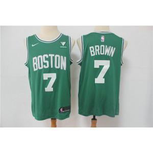 NBA Celtics 7 Jaylen Brown Green Nike 2021 New Men Jersey