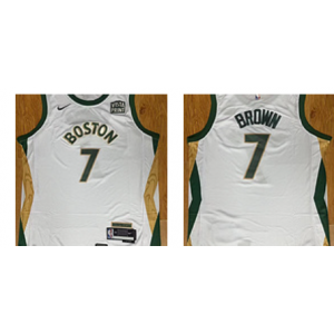NBA Celtics 7 Jaylen Brown White 2024 City Nike Men Jersey