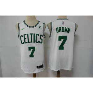 NBA Celtics 7 Jaylen Brown White Nike 2021 New Men Jersey