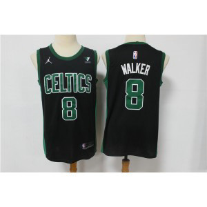 NBA Celtics 8 Kemba Walker Black Jordan 2021 Nike Men Jersey
