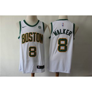 NBA Celtics 8 Kemba Walker White City Edition Nike Men Jersey with logo