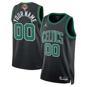 NBA Celtics Customized Black 2024 Finals Jordan Men Jersey