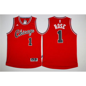 NBA Chicago Bulls 1 Derrick Rose Red Swingman Men Jersey