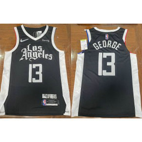 NBA Clippers 13 Paul George Black New AU Style Men Jersey