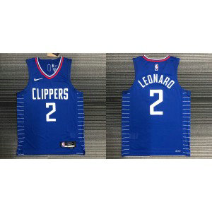 NBA Clippers 2 Kawhi Leonard Blue New AU Style Men Jersey