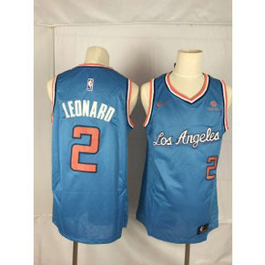 NBA Clippers 2 Kawhi Leonard Blue Nike Throwback Men Jersey