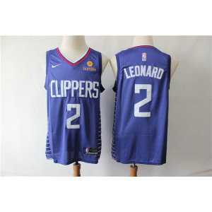 NBA Clippers 2 Kawhi Leonard Blue Swingman Nike Men Jersey