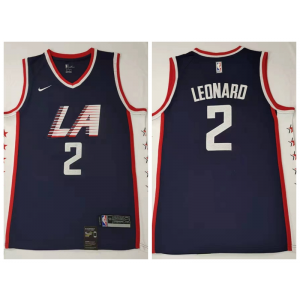 NBA Clippers 2 Kawhi Leonard Navy City Edition Swingman Nike Men Jersey