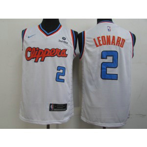 NBA Clippers 2 Kawhi Leonard White City Edition Nike Men Jersey 1