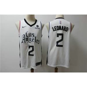 NBA Clippers 2 Kawhi Leonard White City Edition Nike Men Jersey
