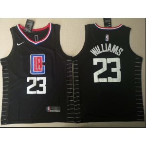 NBA Clippers 23 Lou Williams Black Swingman Nike Men Jersey