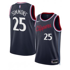 NBA Clippers 25 Ben Simmons Navy 2024-25 Icon Edition Nike Men Jersey