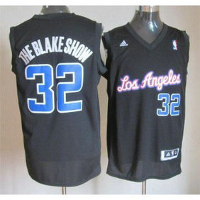 NBA Clippers 32 Blake Griffin Black With Blake Show Men Jersey