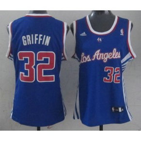 NBA Clippers 32 Blake Griffin Blue Women Jersey