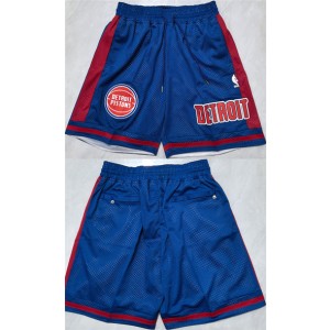 NBA Detroit Pistons Blue Shorts (Run Small)