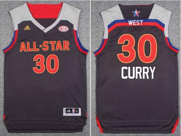 NBA Golden State Warriors 30 Stephen Curry Brown 2017 All Star