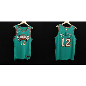 NBA Grizzlies 12 Ja Morant Green New AU Style Men Jersey