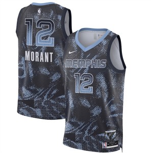 NBA Grizzlies 12 Ja Morant Navy 2025 Select Series Men Jersey