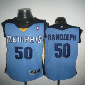 NBA Grizzlies 50 Zach Randolph Light Blue Revolution 30 Men Jersey