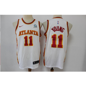 NBA Hawks 11 Trae Young White 2020 Men Jersey