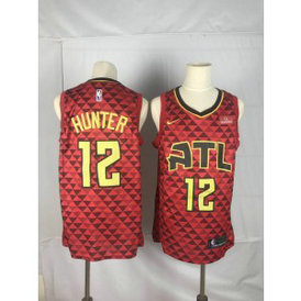 NBA Hawks 12 De'Andre Hunter Red Nike Men Jersey