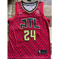 NBA Hawks 24 Bruno Fernando Red Men Jersey