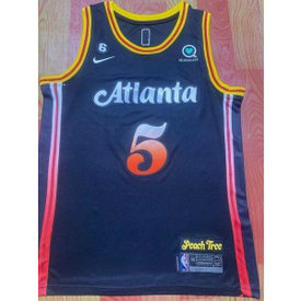 NBA Hawks 5 Murray Black Nike Men Jersey