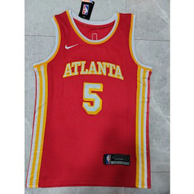 NBA Hawks 5 Murray Red Nike Men Jersey
