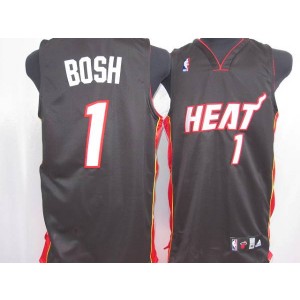 NBA Heat 1 Chris Bosh Black Men Jersey 1