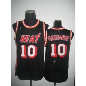 NBA Heat 10 Tim Hardaway Black Hardwood Classics Nights Men Jersey