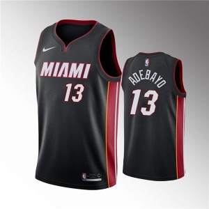 NBA Heat 13 Bam Adebayo Black Nike Men Jersey