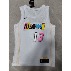 NBA Heat 13 Bam Adebayo White 2023 New Nike Men Jersey