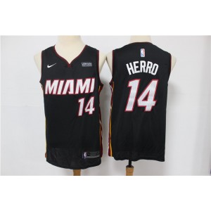 NBA Heat 14 Tyler Herro Black Nike Men Jersey