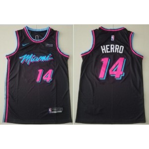 NBA Heat 14 Tyler Herro City Edition Black Nike Men Jersey