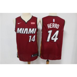 NBA Heat 14 Tyler Herro Red Nike Men Jersey