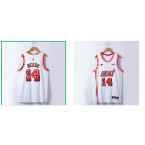 NBA Heat 14 Tyler Herro White 2022 New Nike Men Jersey