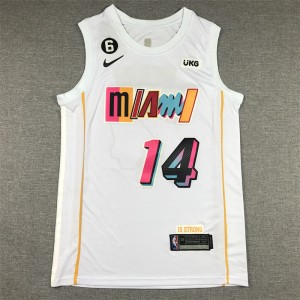 NBA Heat 14 Tyler Herro White 2023 New Nike Men Jersey