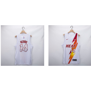 NBA Heat 14 Tyler Herro White Fashion Men Jersey
