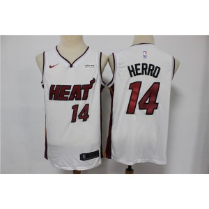 NBA Heat 14 Tyler Herro White Nike Men Jersey