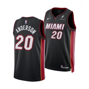 NBA Heat 20 Kyle Anderson Black 2025 Icon Edition Nike Men Jersey