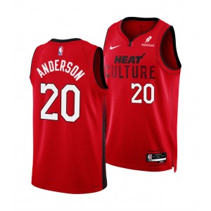 NBA Heat 20 Kyle Anderson Red 2025 City Nike Men Jersey