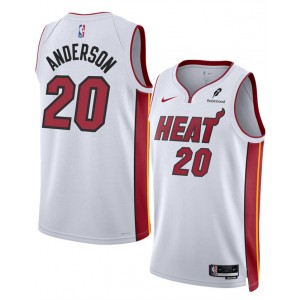 NBA Heat 20 Kyle Anderson White 2025 Association Edition Nike Men Jersey